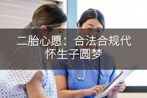 二胎心愿：合法合规代怀生子圆梦